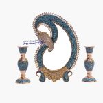 آینه شمعدان فیروزه کوبی کدfash353