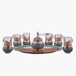 سرویس چای خوری فیروزه کوبی کدfch191