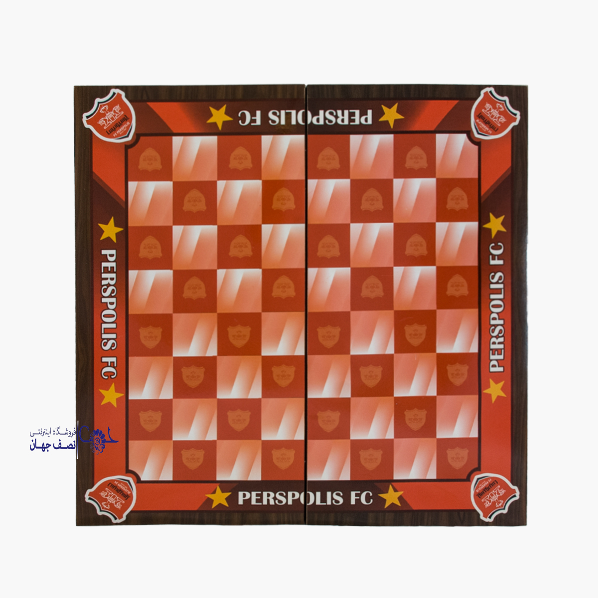 تخته نرد و شطرنج چاپی طرح پرسپولیستخته نرد و شطرنج چاپی طرح پرسپولیس