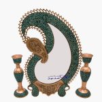 آینه و شمعدان بته جقه فیروزه کوبی کد fkb503