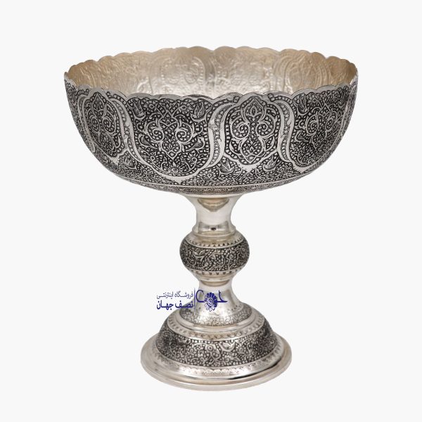 کاسه پایه دار قلمزنی کد333