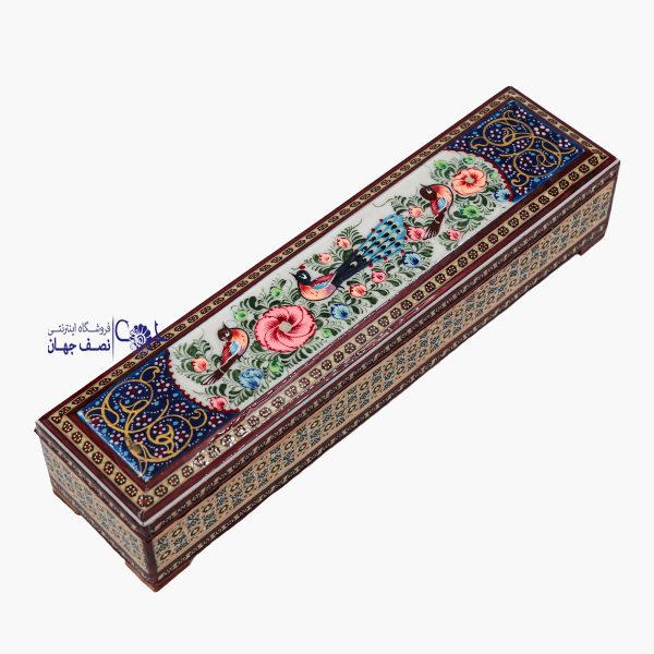 خاتم کاری قلمدان لولایی کد kh302
