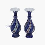 مینا کاری  جفت گلدان کد mg161