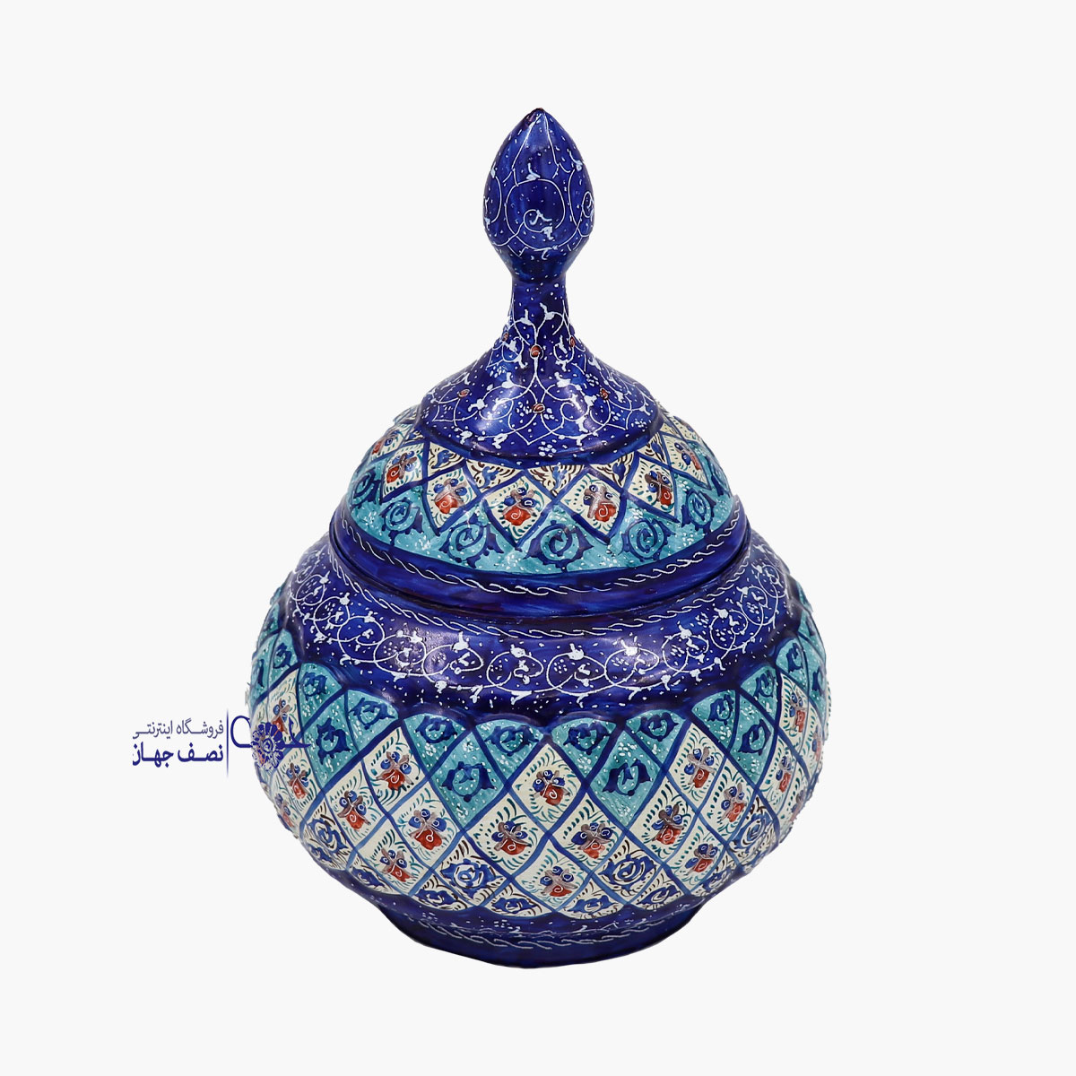 minakari5 مینا کاری قندان کد mg161 - Image 1